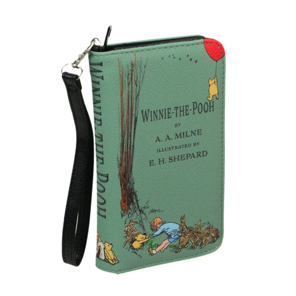 Sage Green Winnie The Pooh Wallet – ID Holder and Coin Pouch, Perfect Gift